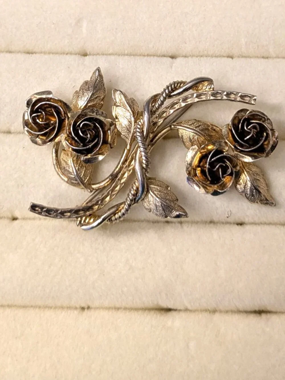 Vintage Bond Boyd Brooch Pin  Gold over Sterling